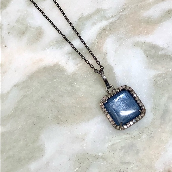 ADORINA RHODIUM DIAMOND PENDANT NECKLACE - Picture 2 of 8